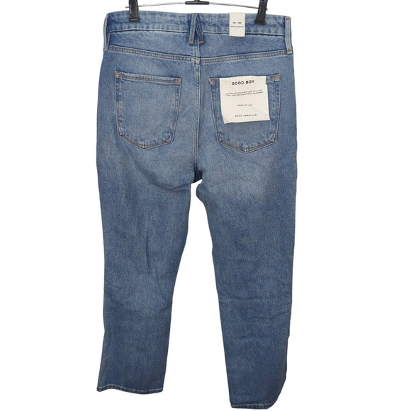 Good American Good Boy Wide Release Hem Jeans - Picture 4 of 9
